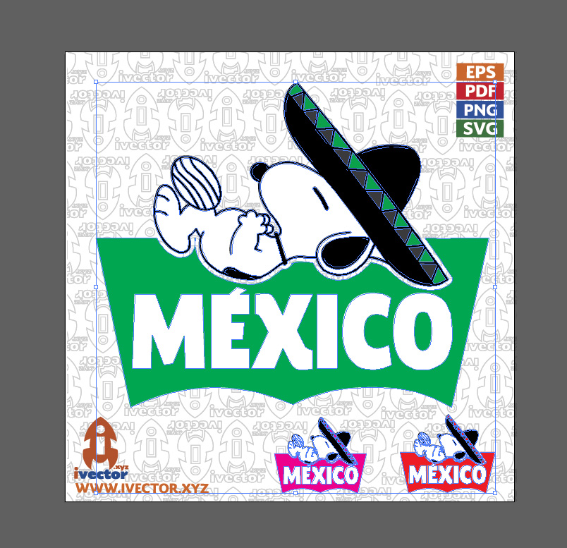 logo-mexicco_Mesa-de-trabajo-2 Mexico Cartoon Character with Traditional Sombrero – Mexican Fiesta Vector Design