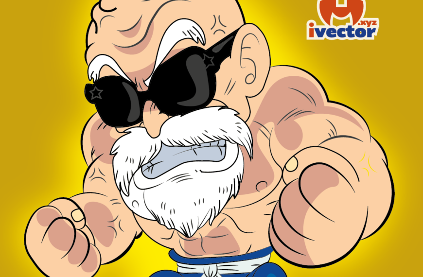 Maestro Roshi técnica vector eps