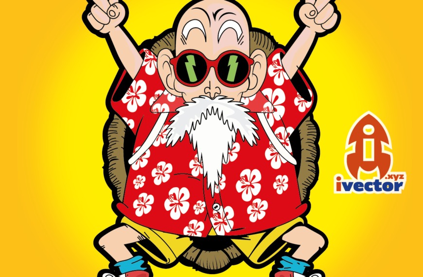 Maestro Roshi Vector Eps| Dragon Ball