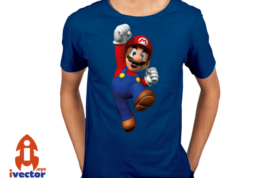 Mario Bros 3d Vector editable Eps