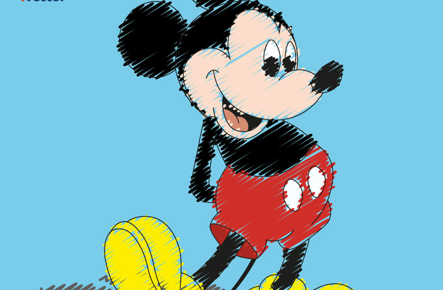 Mickey Mouse Garabato Vector Eps Pdf