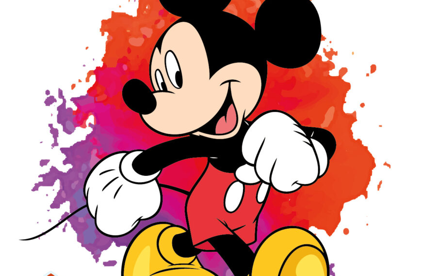 Mickey Mouse fondo tinta vector