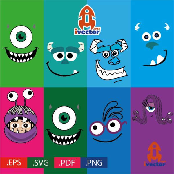monster-inc-caritas-vector-eps-pdf-01-2-600x600 Vectores completamente editables