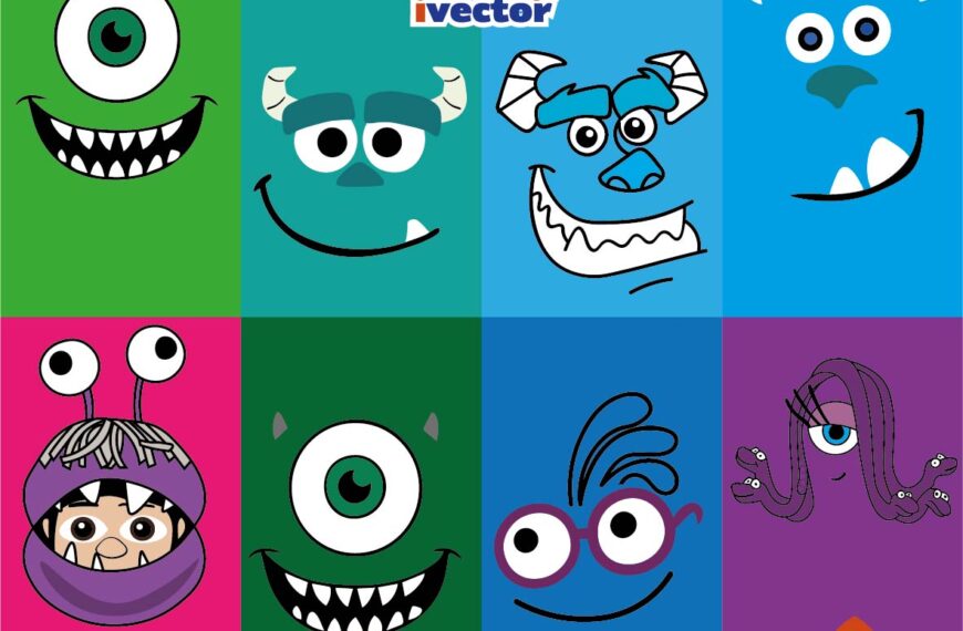 Caritas Monster inc vector eps pdf corte vinil