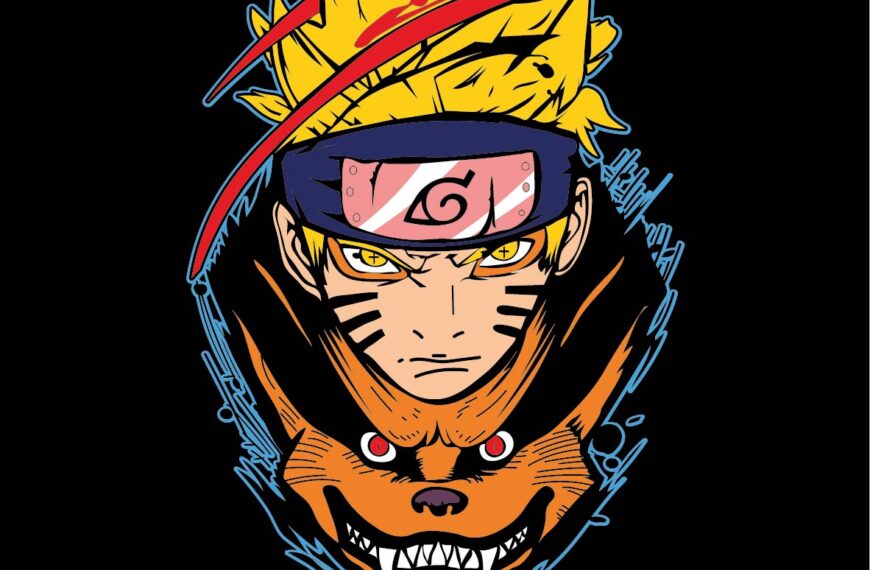 NARUTO VECTOR ROSTRO ZORRA EPS PDF VECTOR