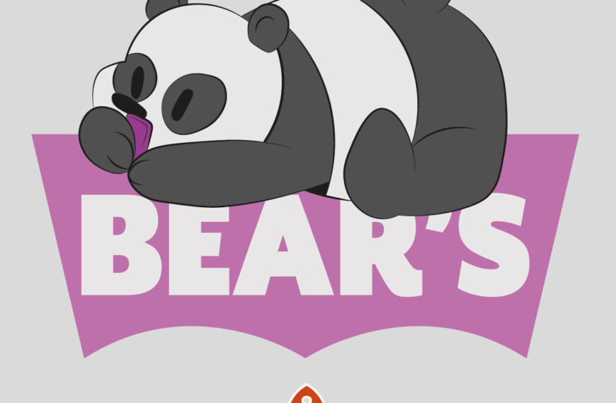 Panda Escandalosos Levis Logo Vector Eps