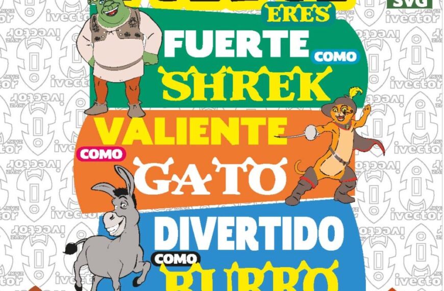 Papá es tan…como shrek eps pdf Vector