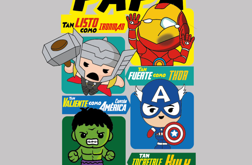Papá es tan fuerte como…super Héroe Vector Eps Pdf