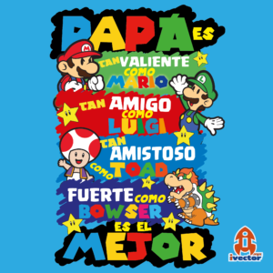 papa-es-tan-fuerte-como-mario-bros-01-300x300 VECTORES Y RECURSOS