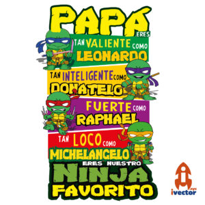 papa-es-tan-fuerte-como-tortuga-ninja-01-300x300 VECTORES Y RECURSOS