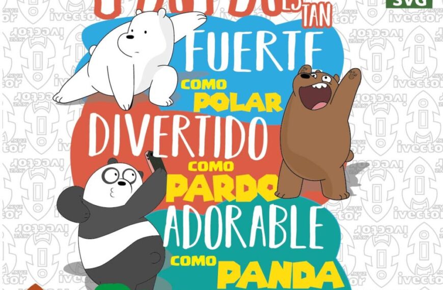 Diseño vectorial de osos caricaturescos para el Día del Padre – Ilustración tierna y divertida para proyectos creativos