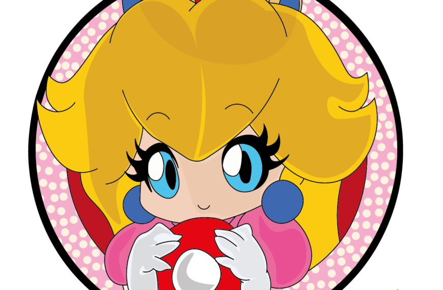 Princesa Peach Mario Bross Vector Eps PDF