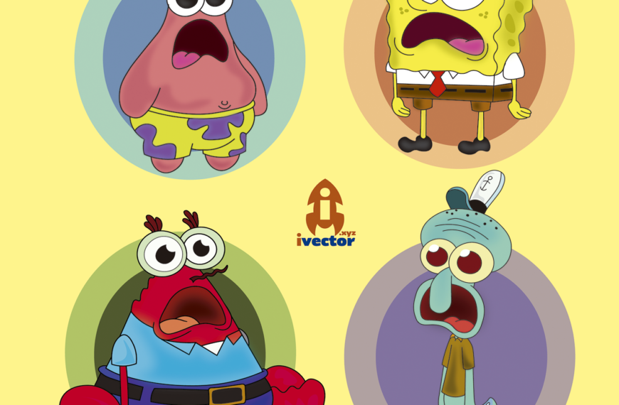 Personajes Bob Esponja Asombrados vector Eps Pdf