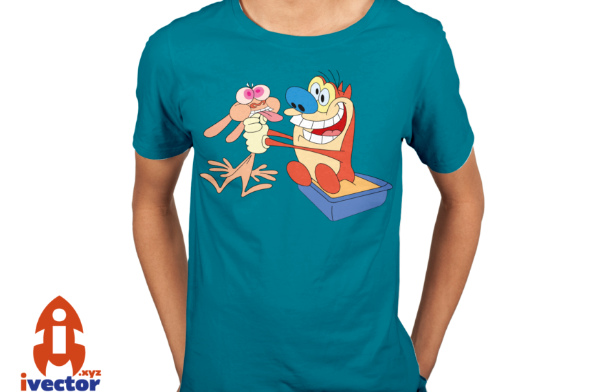 Rem y Stimpy Cartoon vector Eps