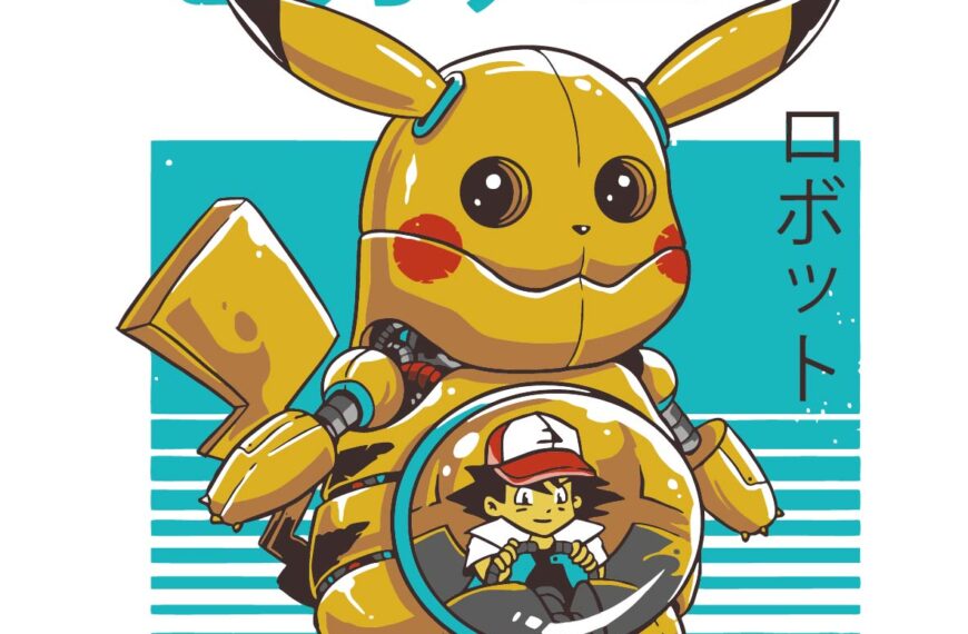 Robot Picachu Vector Eps PDf