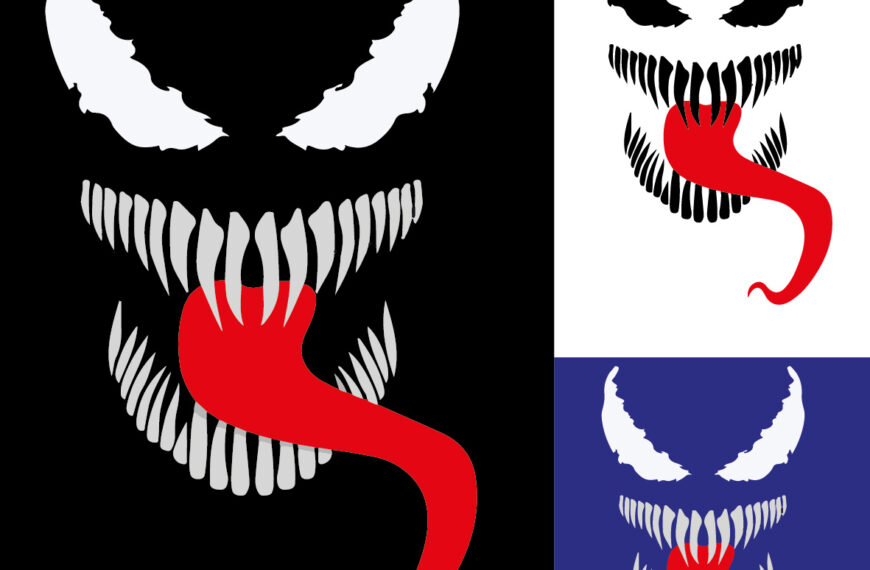 Rostro Venom Marvel Vector Corte Vinil Eps PDF