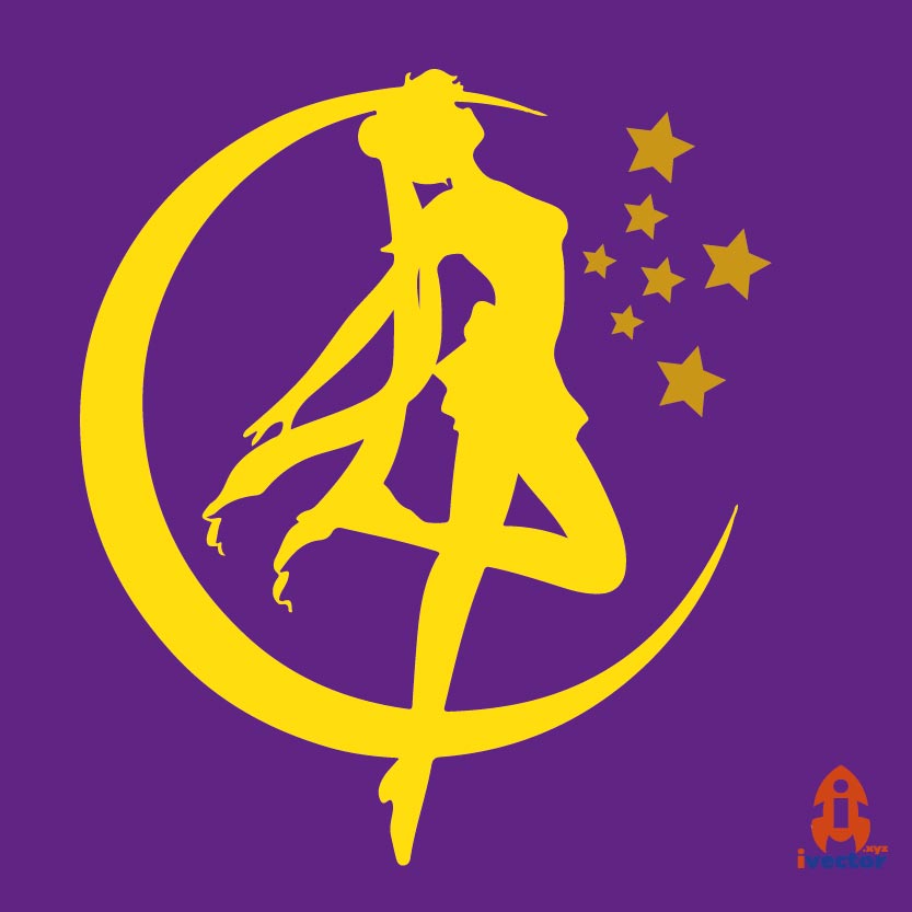 Sailor Moon silueta Vector