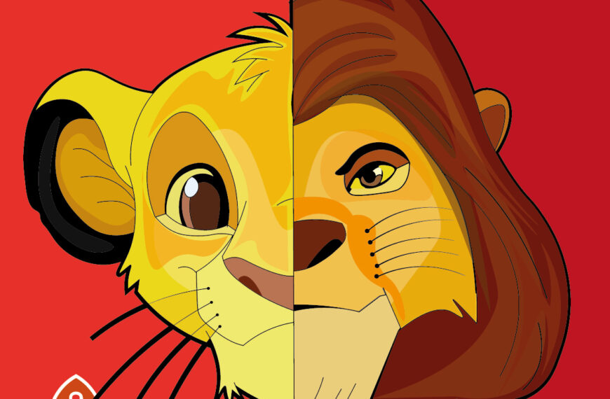 Simba and Mufasa Rey León Vector