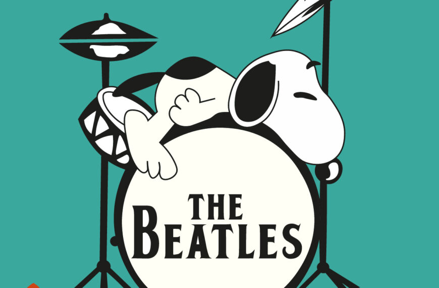 Snoopy The Beatles Drums Vector eps