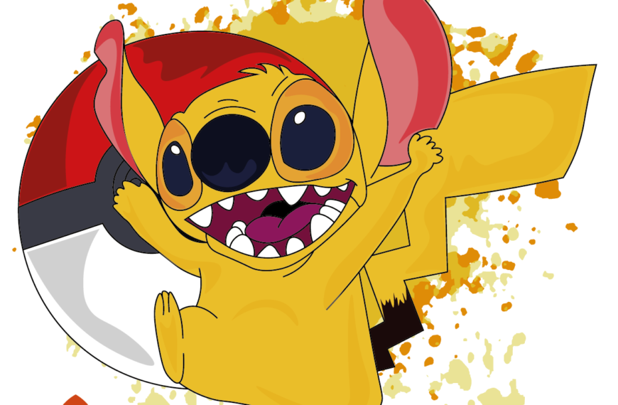 Stitch Pikachu Pokemon Fusión Vector