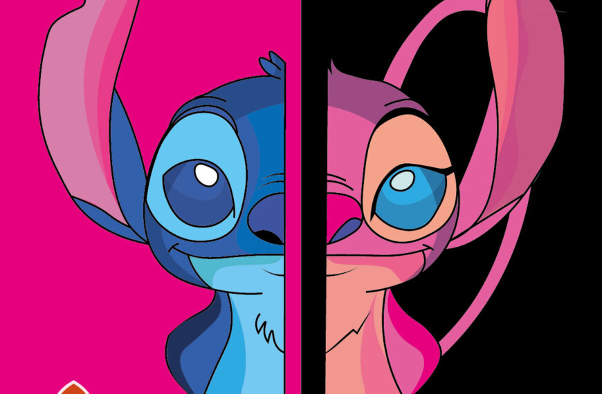 Stitch and Angel busto vector