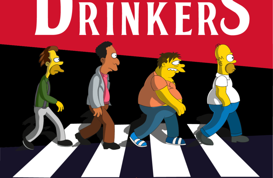 The Drinkers Logo Beatles Simpsons Vector Eps