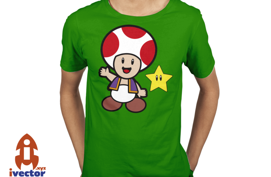 Toad Mario Bros Vector Eps