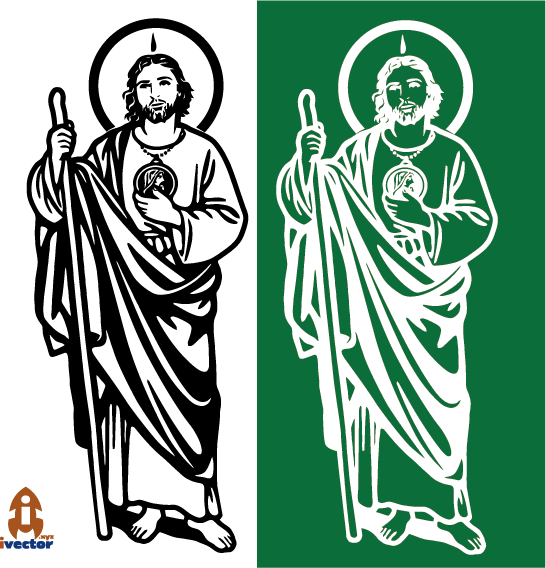 Vector San Judas Tadeo Vector Eps Pdf corte vinil