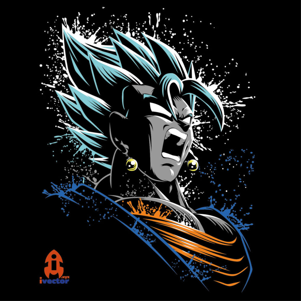 Vegito Azul Super Vector eps