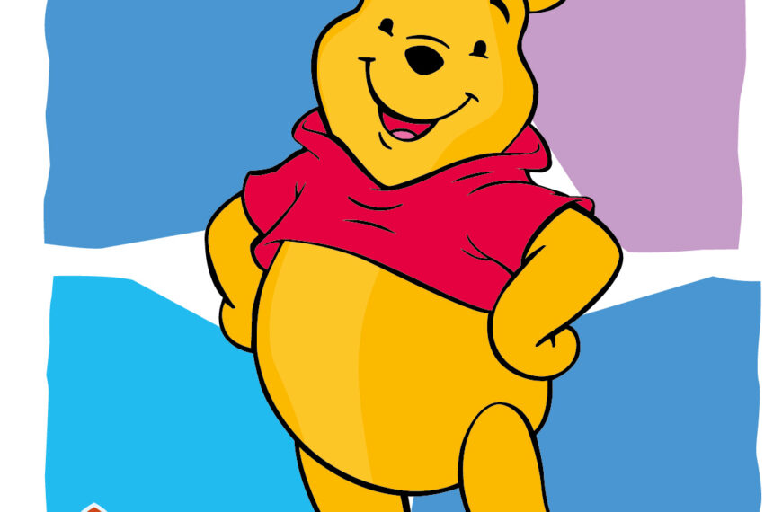 Winnie Pooh sonriente vector eps