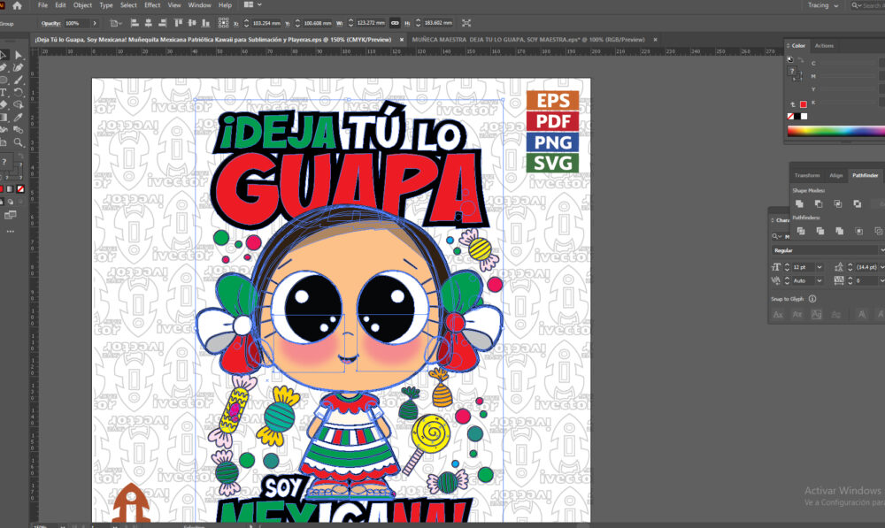 ¡Deja-Tu-lo-Guapa-Soy-Mexicana-Munequita-Mexicana-Patriotica-Kawaii-para-Sublimacion-y-Playeras_Mesa-de-trabajo-3 ¡Deja Tú lo Guapa, Soy Mexicana! Muñequita Mexicana Patriótica Kawaii para Sublimación y Playeras