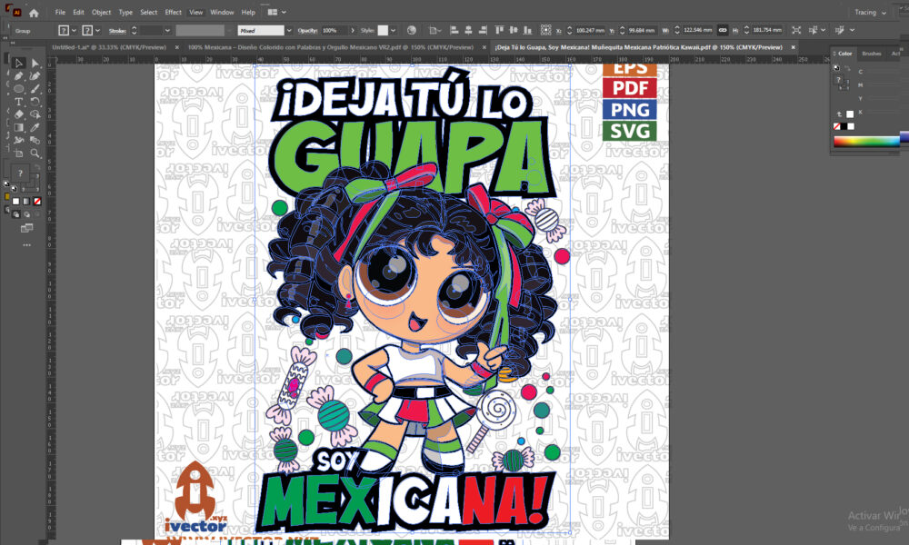 ¡Deja-Tu-lo-Guapa-Soy-Mexicana-Munequita-Mexicana-Patriotica-Kawaii_Mesa-de-trabajo-2 ¡Deja Tú lo Guapa! – Soy Mexicana 🇲🇽 | Diseño Kawaii